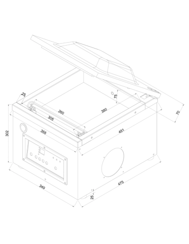 Envasadora al Vacío Edenox VAKSIC 8E|Hosteleria Negocios