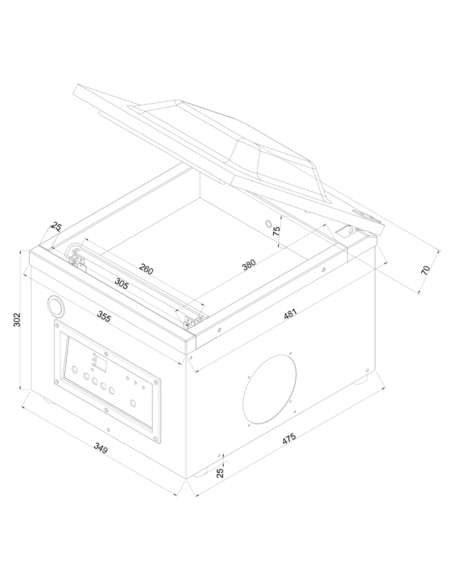 Envasadora de vacío EDENOX VAKSIC-8 E